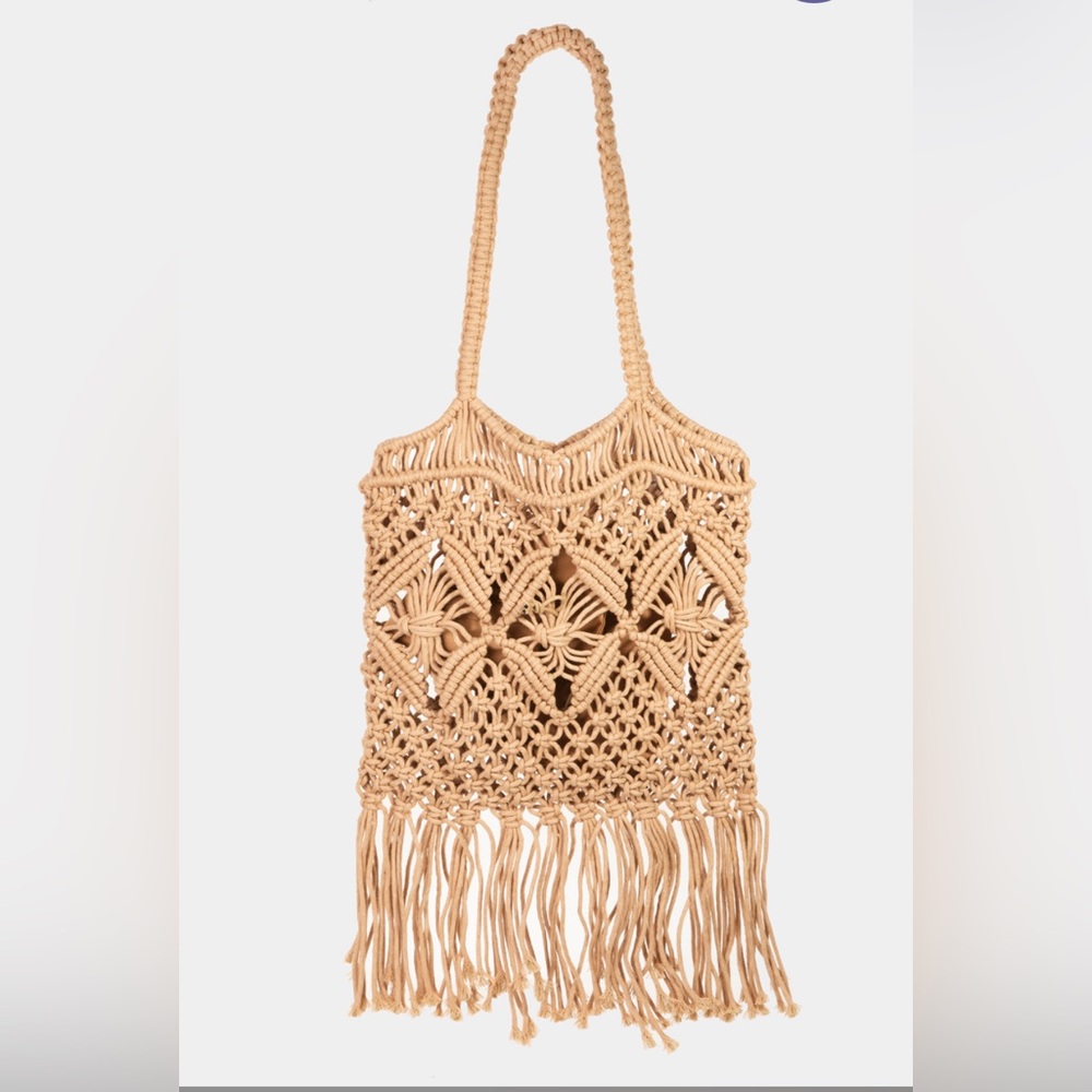 Macramé Tote Bag O/S